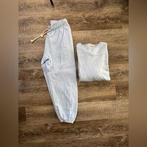Djerf Avenue Light Blue Jogger Set